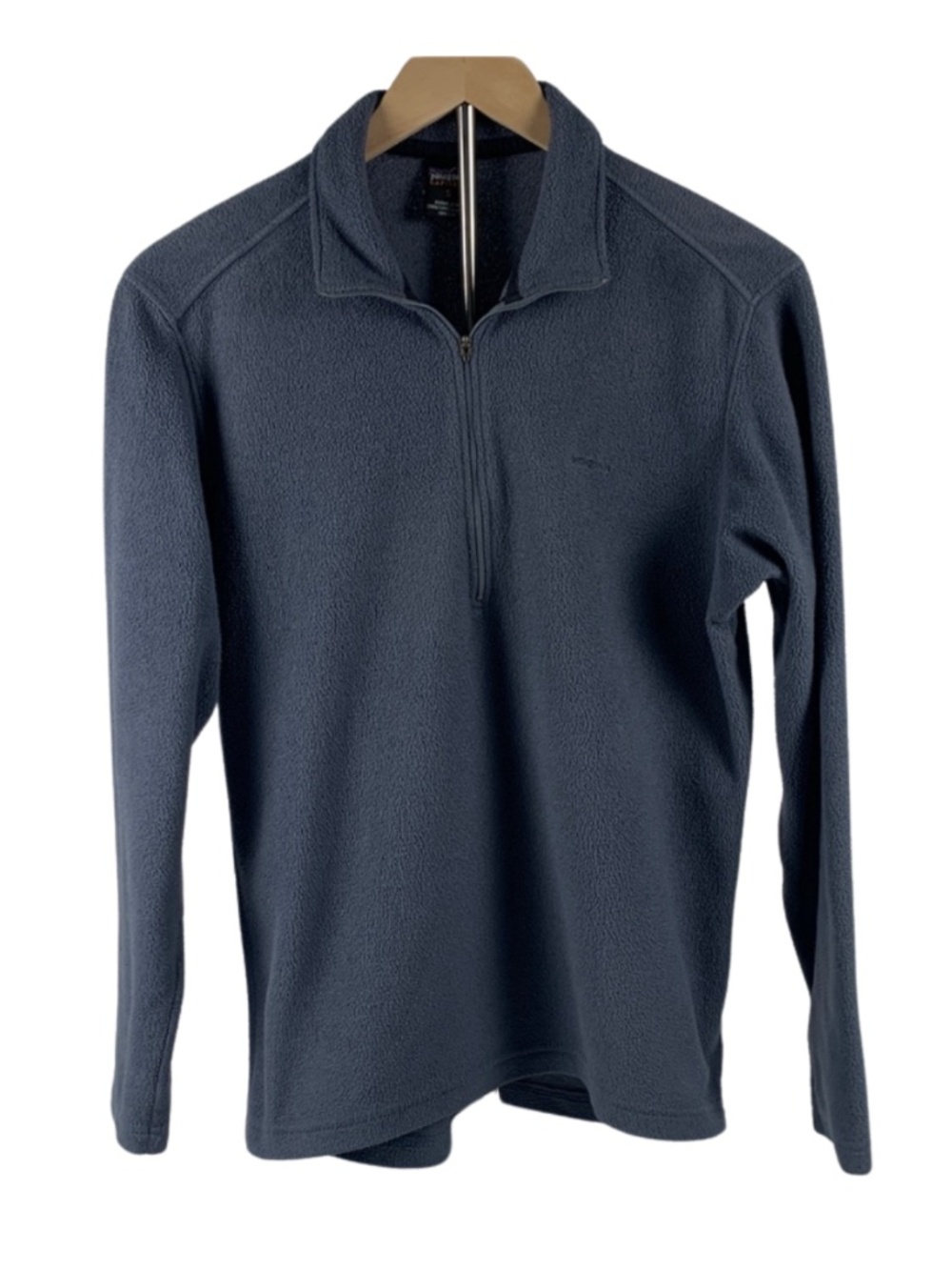 Patagonia Capilene Mid-weight Zip Neck Blue Grey Sweater Men S Preppy Activewear